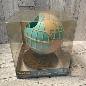 Scotch Globe Tape Dispenser - Blue and Tan
